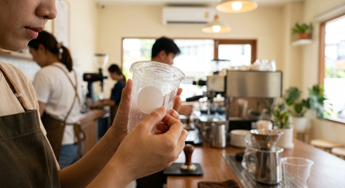 เลือกสติ๊กเกอร์ติดแก้วกาแฟอย่างไรให้ทนน้ำ ไม่หลุดลอก - waterproof-coffee-cup-stickers